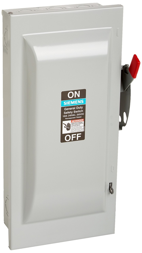 Siemens Safety Switch 240VAC 3PST 100 Amps AC GF323N